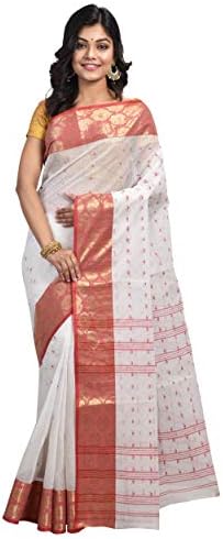 Women's Woven Net Saree Without Blouse Peice