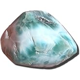 Larimar blue pectolite "Atlantis Stone" or Dolphin Stone from Dominican Republic Natural Healing Crystal Gemstone Tumbled and Hand Polished 1pc - Larimar