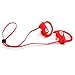 Bluetooth Sport Headphones with Mic offered by PHI Sports & Outdoors. High Definition Sound with Bass, Noise Cancelling, IPX7 Waterproof, Secure Fit, & 6-8 Hrs Playtime. Carrying Case Included(Red)
