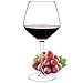 Luxbe - Crystal Wine Glasses 21-ounce, Set of 4 - Large Handcrafted Red White Wine Glass - 100% Lead-Free Crystal Glass - Professional Wine Tasting - Burgundy - Pinot Noir - Bordeaux - 650ml