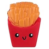 Jumbo Slow Rising Squishies Charms Kawaii Squishies Cream Scented Toys For Kids and Adults (French Rries)