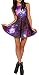MicaCool Summer Pleated Print Cherry Blossom Reversible Skater Dress Medium