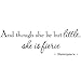 and Though She Be But Little She is Fierce Nursery Wall Decals Room Decor Shakespeare