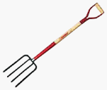 Fork Garden Spade 4tine Hdl 30