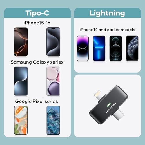 Microfone Lapela Microfone de Lapela Sem Fio Receptor 2 em 1 para Cancelamento Duplo de Ruído Compatível com iPhone Lightning Tipo-C