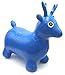 VIAHART Blue Deer Hopper, Pump Included, Inflatable Jumping Space Hopper Hopping Hoppity Hippity Hop Ride-on Bouncy Animal for Kids