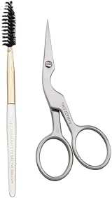 Tweezerman Eyebrow Shaping Kit Brow Scissors Brush Professional Stainless Steel view 4