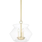 Hudson Valley Lighting Edmonton - 3 Light Lantern-14 Inches Tall and 15 Inches Wide-Aged Brass Finish