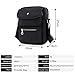 Crossbody Bag for Women, JOSEKO Multi-Pocketed Nylon Shoulder Bag Purse Travel Passport Bag Messenger Bag Black 7.87''(L) x 2.76''(W) x 10.24''(H)
