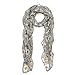 TrendsBlue Premium Daisy Floral Fashion Scarf Wrap, Grey