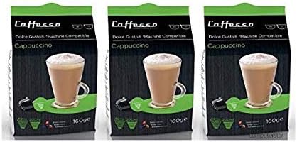 Caffesso Cappuccino Dolce Gusto Machine Compatible 48x Capsules Pods