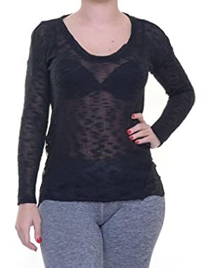 Jessica Simpson Lane Illusion Lace Sweater Size XXS