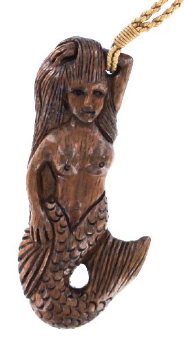 Koa Wood Necklace - Mermaid