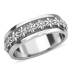 Shop LC 925 Sterling Silver Spinner Ring Engagement
