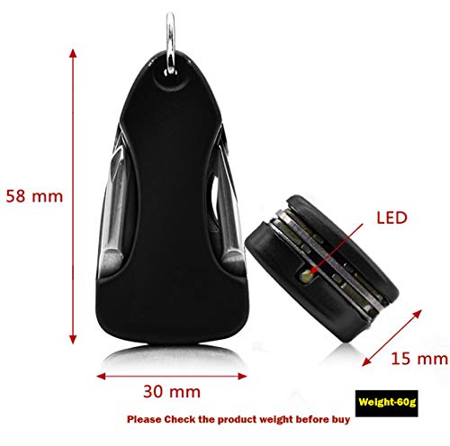 Stealodeal Military Keychain with Torch, Screwdriver, Knife & Bottle Opener Key Chain