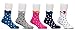Maiwa Cotton Bowknote Almost seamless Socks for Girls 5 Pack (6years-8years/Little Kid 12T-2/18cm-20cm)