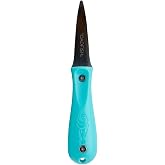 Toadfish Oyster Knife, Stainless Steel Shucking Tool with Bent Tip Blade | Rust-resistant blade, full tang, non-slip ergonomic handle, thumb rest, for oysters and clams, commercial use &amp; home kitchen
