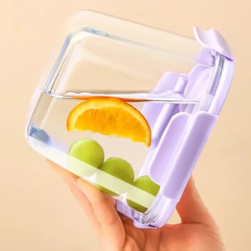 S.ROKE TTAN 900ml Glasbehälter Mit Deckel, Glas Vorratsdosen Mit Deckel Luftdicht. Quadrat Meal Prep Behälter, Mealprep Gläser, Glas Suppen Behälter Für Mikrowelle, Gefrierschrank und Spülmaschine thumbnail 3