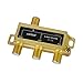 3 Way TV Signal Splitter,ANTOP Digital Coax Cable Splitter 2GHz- 5-2050MHz High Performance for Satellite/Cable TV Antenna