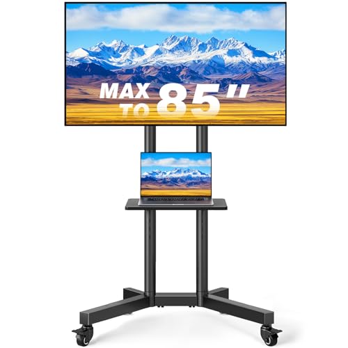 Rolling TV Stand Shelf