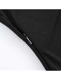 Vestido de cóctel clásico con cuello en V para mujer, estilo vintage, para fiesta, trabajo