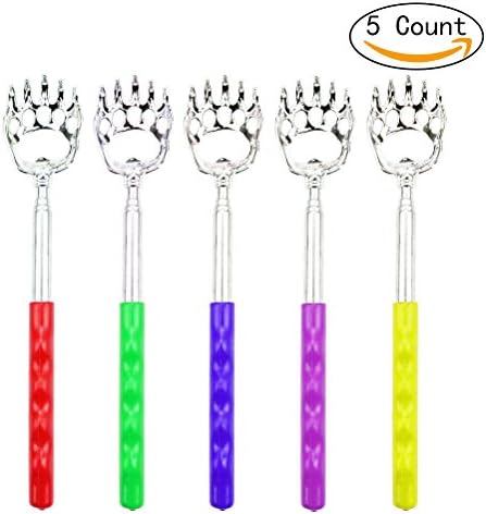 Back Scratcher,5 Pack Extendable Telescopic Claw Back Itching Scalp Scratchers Massager, Portable Hand Massage Tool