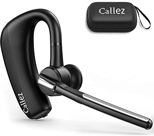 Bluetooth Headphones with CVC8.0 Dual Microphone Noise Cancellation, Pinganillo V5.0 Wireless Bluetooth Headset for Mobile iPhone Samsung Driving Office Business, Clear Chat