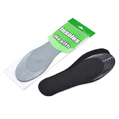 Nancy Tino Unisex Bamboo Charcoal Shoe Insoles Odor Removal Deodorant Cushion Foot Inserts Shoe Pads Healthy Insoles Women 1Pair