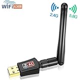 Autley AC600Mbps USB Wifi Adapter 802.11ac USB Wireless Adapter Dual Band USB Wifi Dongle for Windows 10/8.1/7/XP/Vista Mac OS X 10.4-10.11