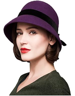 Maitose™ Women's Wool Felt Bucket Hat Purple