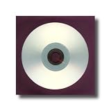 Premium Purple Paper CD/DVD Sleeves With 4" Clear Window and Flap - 100 Sleeves