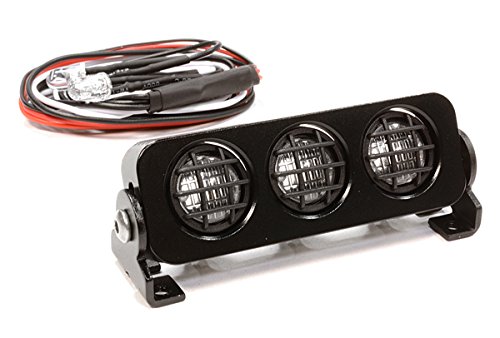 Integy RC Model Hop-ups C25448BLACK Realistic Spot Light Set (3) LED for 1/10, 1/8 & 1/5 Scale