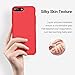 TORRAS Love Series iPhone 8 Plus Case/iPhone 7 Plus Case, Liquid Silicone Gel Rubber Case with Soft Microfiber Cloth Lining Cushion Compatible with iPhone 8 Plus/iPhone 7 Plus, Red