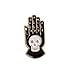Cartoon Skull Women Brooches Collar Pins Set Enamel Button Black Totem Bound For Jacket Shirt