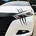 Claw Marks Headlight Decal Available in Twelve Colors!. Genuine ViaVinyl Brand Vinyl Sticker/Decal for Sports Cars (Plum Crazy Purple)