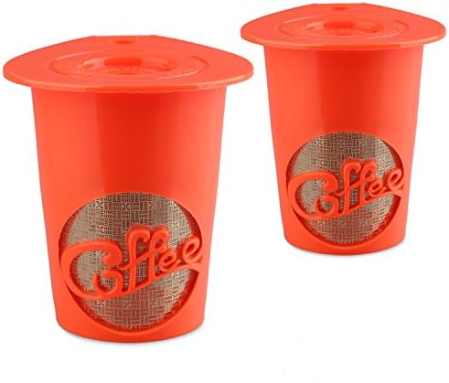Nicelucky K-cup Coffee Filters 24K Gold Reusable K-Carafe Filter for Keurig 2.0 K200/K250/K300/K400/K500 (2 Pack)