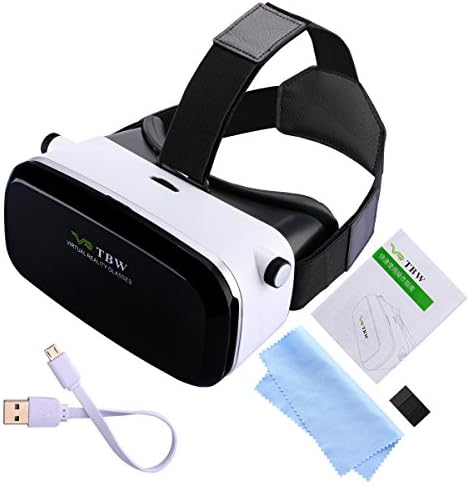 Gozis 3D VR Glasses VR Headset - Virtual Reality Headset with Control Button and Adjustable Lens/Strap for iPhone and Android 3.5-6.0 inch Smartphones with Wireless Button function