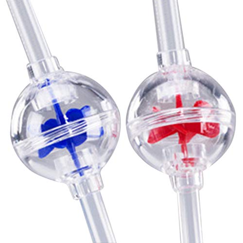 Karooch Windmill Shape Transparent Drink Straw Retractable Curved Drink DIY Art Extended Hard Straw for Cocktail Party Sweet Shop Beverage Shop Decoration