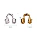 PH PandaHall Wire Guardian, 180 Pcs Brass Wire Guards Wire Cable Protector U Shape Wire Guard Loops Thread Loop Wire Protectors for Earring Bracelet Necklace Pendant DIY Jewelry Making, Golden/Silver