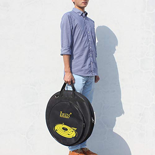 EDTara 21-Inch Cymbal Bag Foldable Cotton Padded Cymbal Case with Shoulder Strap