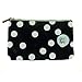 me & my BIG ideas Zippered Storage Pouch With Elastic Band - Black & White Polka Dot - The Happy Planner Scrapbooking Supplies - Pouch for Pens, Pencils & Small Accessories - Fits Classic & Big Size