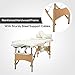 Uenjoy Folding Massage Table 84'' Professional Massage Bed 3 Fold With Additional Accessories,White