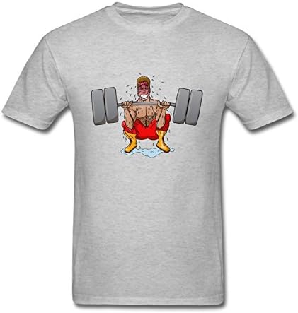 Aeenohik Men's Work Out Sweat Character Short Sleeve T shirt L