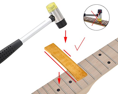 Timiy Golden Brass Guitar Bass 10 Fret Press Caul Inserts Radius DIY Replacement Part for Acoustic/Electric
