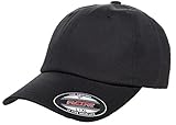6745 FlexFit Cotton Twill Dad Hat with FlexFit Technology (Large / XLarge, Black)
