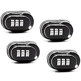 RioRand 3-Digit Combination Gun Lock Fits Pistols, Rifles, Shotguns (Pack of 4)