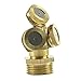 Kangnice 2pcs Brass Agricultural Misting Spray Nozzle Garden Sprinkler Irrigation System