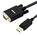 DisplayPort to VGA Adapter, Benfei DP DisplayPort to VGA 6 Feet Cable Male to Male Gold-Plated Cord Compatible for Lenovo, Dell, HP, ASUS and Other Brand primary