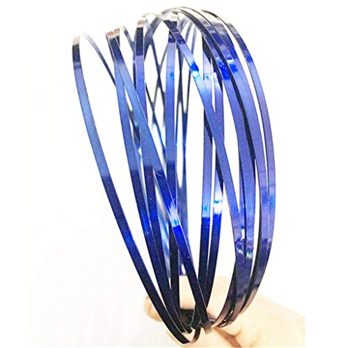 Sikye Flow Rings - Kinetic Spring Bracelet Interactive 3D Sculpture Ring for Kids Teens Adults Party Festival Accessories,13cm (Blue)