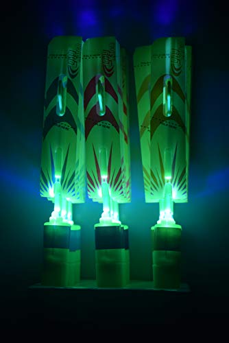 FAFA1808 Rocket Whistle Slingshot Finger Copter Led Toy Rocket (1 Box, Green)